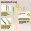 2 Pack Straw Cleaning Brush Set, Reusable Silicone Straw Cleaner Brushes Extra Long, Soft Bristles Fits 2.510mm Metal Glass Straws (Purple) view 4