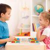HAOHAOSHUA Battle Toys for Kids 3+ Years Preschool Logic Game Brain Teasers Boys Girls Four-Color Educational Wooden Toy for 3 4 5 6 Years Travel Toys Family Games (Big) view 2
