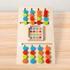 HAOHAOSHUA Battle Toys for Kids 3+ Years Preschool Logic Game Brain Teasers Boys Girls Four-Color Educational Wooden Toy for 3 4 5 6 Years Travel Toys Family Games (Big) view 4