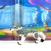 Articulated 3D Printed Wolf, 3.5" White and Gray Wolf Toy, Executive Desk Toy, Stress Relief Fidget Toy view 1