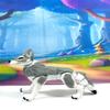 Articulated 3D Printed Wolf, 3.5" White and Gray Wolf Toy, Executive Desk Toy, Stress Relief Fidget Toy view 3