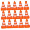 Yardwe 28Pcs Miniature Traffic Cones Bright Roadblock Models for Playtime and Table Scenarios Fun Road for Creative Traffic Scenes view 1