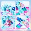 Ancitoy Unicorn Race Track Car Set for Kids, Flexible DIY Tracks with Unicorn and Shark Cars, STEM Building Toy for Girls and Boys Ages 3 4 5 6 7, Birthday Gift Idea view 4