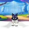 3D Printed Wolf, 3.5" White and Purple Articulated Wolf Toy, Executive Desk Toy, Stress Relief Fidget Toy WC3002-PURPLE-M view 2