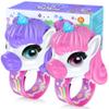 Vvinca Walkie Talkies for Kids 2 Pack, Unicorn Gifts for 3 4 5 6 7 8 Year Old Girl, Anti-Loss Wrist Watch Toys for Toddlers, Long Range Camping Gear and Outdoor Birthday Present (Pink and Purple) view 1