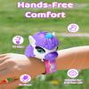 Vvinca Walkie Talkies for Kids 2 Pack, Unicorn Gifts for 3 4 5 6 7 8 Year Old Girl, Anti-Loss Wrist Watch Toys for Toddlers, Long Range Camping Gear and Outdoor Birthday Present (Pink and Purple) view 3