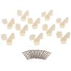 Nylon Control Horn 60pcs DIY Nylon Control Horns 4 Holes for RC Model Airplane Parts for RC Airplanes, Drones, and Cars view 2