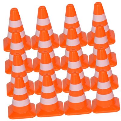 SUPVOX 28Pcs Miniature Traffic Cones Road Cones for Play DIY Table Models and Educational Traffic Knowledge Activities