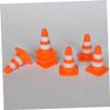 SUPVOX 28Pcs Miniature Traffic Cones Road Cones for Play DIY Table Models and Educational Traffic Knowledge Activities view 2