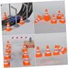 SUPVOX 28Pcs Miniature Traffic Cones Road Cones for Play DIY Table Models and Educational Traffic Knowledge Activities view 3