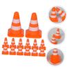 SUPVOX 28Pcs Miniature Traffic Cones Road Cones for Play DIY Table Models and Educational Traffic Knowledge Activities view 4
