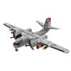 1/35 Scale Aircraft Military Model, MOC-143540 1/35 Scale S-2 Tracker Building Blocks Set, Includes Missiles, Foldable Wings and Swingable Ailerons,Gift for Adults(1757PCS) view 4