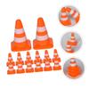 DECHOUS 28Pcs Traffic Cones for Roadblock Models for Educational Play and Traffic Simulation Construction for Outdoor Activities and Role Play view 3