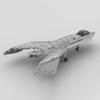 1/35 Scale Aircraft Military Model, MOC-191232 1/35 Scale Bird of Pray Combat Fighter Building Blocks Set,Streamlined Fuselage and Adjustable Wing Design, Gift for Adults (590PCS) view 3