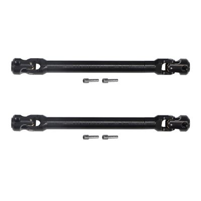 2pcs Internal Spline RC Drive Shaft for 1/10 Axial SCX10 Trx4 SCX10 II 90046 Wraith D90 TF2 Redcat Gen7 RC4WD GEN8 RC Crawler Upgrades Steel Metal Universal Joint Driveshaft (121-183mm(4.76"-7.2"))
