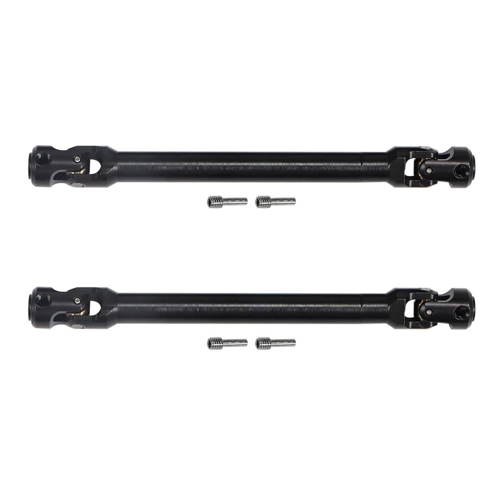 2pcs Internal Spline RC Drive Shaft for 1/10 Axial SCX10 Trx4 SCX10 II 90046 Wraith D90 TF2 Redcat Gen7 RC4WD GEN8 RC Crawler Upgrades Steel Metal Universal Joint Driveshaft (121-183mm(4.76"-7.2"))