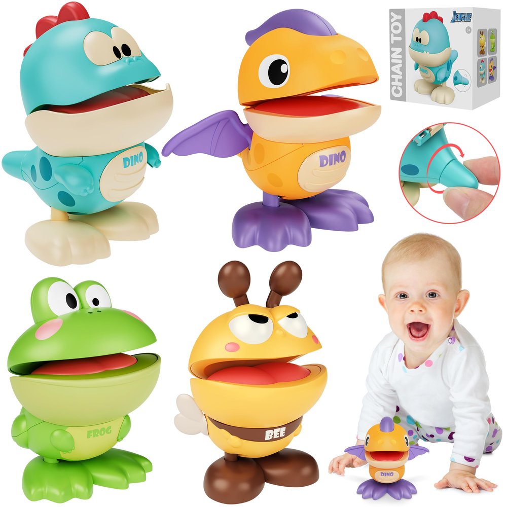 Wind Up Toys for Kids Animal Clockwork Toys That Walk, Jump, Great for Birthday Party FavorsSuitable for Boys and Girls Aged 3 4 5 6