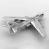 1/35 Scale Aircraft Military Model, MOC-151490 1/35 EA-3B SkyWarrior Strategic Bomber Building Blocks Set, Openable Cockpit, Foldable Landing Gear and Wings(2092PCS) view 3