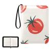 Collectible Trading Card Albums, 400 Double Sided Pocket,Pu Premium Zip Trading Card Binder For Tcg, Mtg,Sports Cards Red Tomato view 2
