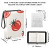 Collectible Trading Card Albums, 400 Double Sided Pocket,Pu Premium Zip Trading Card Binder For Tcg, Mtg,Sports Cards Red Tomato view 3