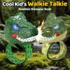 Vvinca Dinosaur Walkie Talkies for Kids 2 Pack - Toys for Boys Age 3-5 5-7 8-12 T-Rex Adjustable Wrist Strap Long Range Clear Sound Outdoor Camping Gears Christmas Birthday Easter Gifts, Green view 4