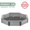 64''x56''x9'' Wooden Octagon Sandbox with Cover, Large Sandpit for Kids Outdoor Patio Backyard Play, Easy & Quick Assemble view 3