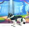 3D Printed Wolf, Articulated Animal Wolf Toy, 3.5" Medium Executive Desk Toy, Stress Relief Fidget Toy WC3002-GREEN-M view 1