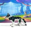 3D Printed Wolf, Articulated Animal Wolf Toy, 3.5" Medium Executive Desk Toy, Stress Relief Fidget Toy WC3002-GREEN-M view 2