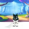 3D Printed Wolf, Articulated Animal Wolf Toy, 3.5" Medium Executive Desk Toy, Stress Relief Fidget Toy WC3002-GREEN-M view 3
