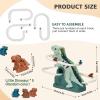 Dinosaur Climbing Stairs Toy Orbit Chasing Race Track Game Set Slide Climb Stairs Toys Roller Coaster Toy with Music Light Educational Puzzle Playsets Gift for Toddler Kids Boys Girls Age 3+ view 3