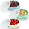 BUSOHA 3 Pack Stainless Steel Baby Bowls with Lid  2-in-1 Toddler Feeding Bowl Heat-Resistant Spill-Proof Plate Suction Bowls for Kids Baby Toddler Food Feeding view 1