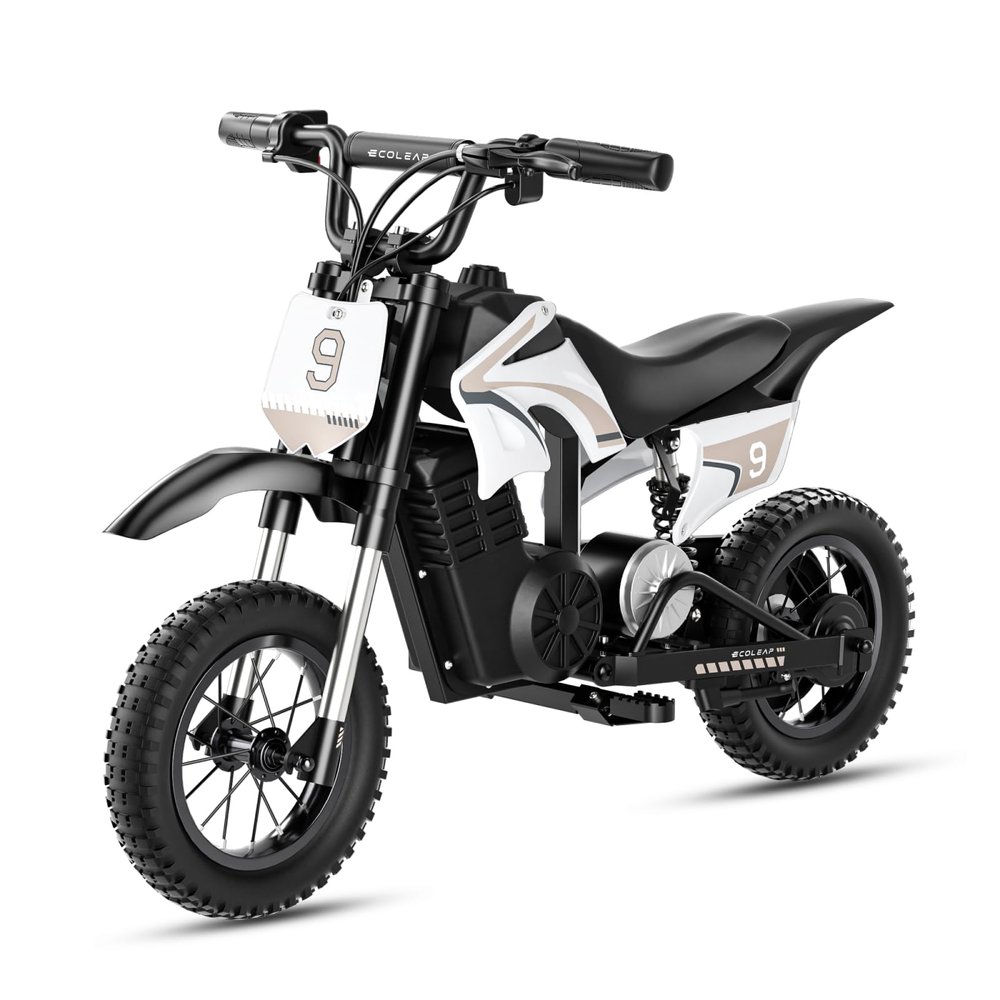 K1 Kids Electric Dirt Bike 36V Motorcycle,16MPH Fast Speed 14 Mile Long-Range,700W Peak 3-Speed Modes Electric Bike for Kids Ages 3-10