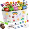 Paint & Plant Kids Gardening Set with 5 Flower Seeds, Arts and Crafts for Kids Ages 4-12, Science STEM Toys for Toddler Education, Birthday Gifts Ideas for Girls & Boys 4 5 6 7 8 9 10 11 12 Year Old view 1