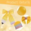 2Pcs Back to School Pencil Bows for Girls,Glitter Yellow Pencil Teacher Hair Bows Clips Back to School Hair Accessories for Girls Toddler Kids Kindergarten 1st 2nd 3rd 4th 5th Grade Hairpin view 3