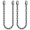 2Pcs 45" Black Heavy Duty Hanging Chains with 4 Carabiners 1000 LB Capacity Coated Swing Chain Extension Hammock Chains and Hooks Hardware Chain for Hanging Chair, Porch Swing, Punching Bags view 1