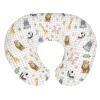 African Safari Animals Baby Nursing Pillow Covers for Boy Girl Elephant Lion Giraffe Hippo Tropical Flower Leaves Nursing Pillowcase for Breastfeeding Pillows Zoo Jungle Soft Stretchy Slipcovers view 1