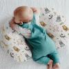 African Safari Animals Baby Nursing Pillow Covers for Boy Girl Elephant Lion Giraffe Hippo Tropical Flower Leaves Nursing Pillowcase for Breastfeeding Pillows Zoo Jungle Soft Stretchy Slipcovers view 2
