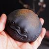 A1DFDFGOQSFG Purple Sand Golden Toad Tea Pet Can Raise Lucky Tea to Play Tea Table Accessories Tea Table Tea Set Decoration view 4