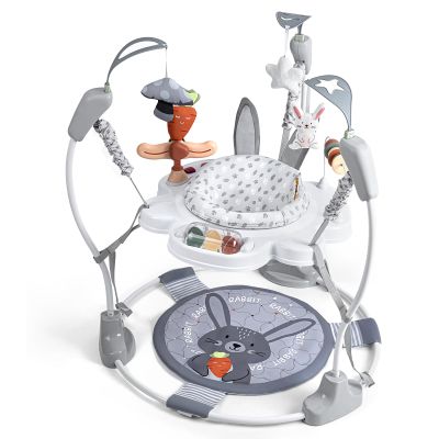 Baby Activity Center, Baby Jumper Activity Center with Music, Interactive Toys, 360 Rotating Seat, 3 Adjustable Heights, Infant Activity Jumper for 6+ Months (Rabbit)