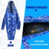 AKIZUKI JOO Empty Mahjong Bags for Tiles and Racks  with Integrated Mat Holder, Mahjong Tile Bag and Rack/Pushers Drawstring Bag, Thickened Blue American Mahjong Bag (Case Only) view 4