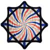 Beginner Spinning Cloth, 24 in Spinning Cloth, Easy to Rotate Sided Print Fingertip Rotating Juggling Toy, Durable, Fun & Challenging Flow Toy with Vibrant Patterns for Party view 1