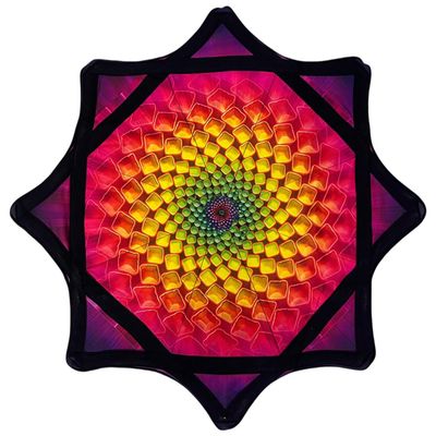Beginner Spinning Cloth, 24 in Spinning Cloth, Easy to Rotate Sided Print Fingertip Rotating Juggling Toy, Durable, Fun & Challenging Flow Toy with Vibrant Patterns for Party