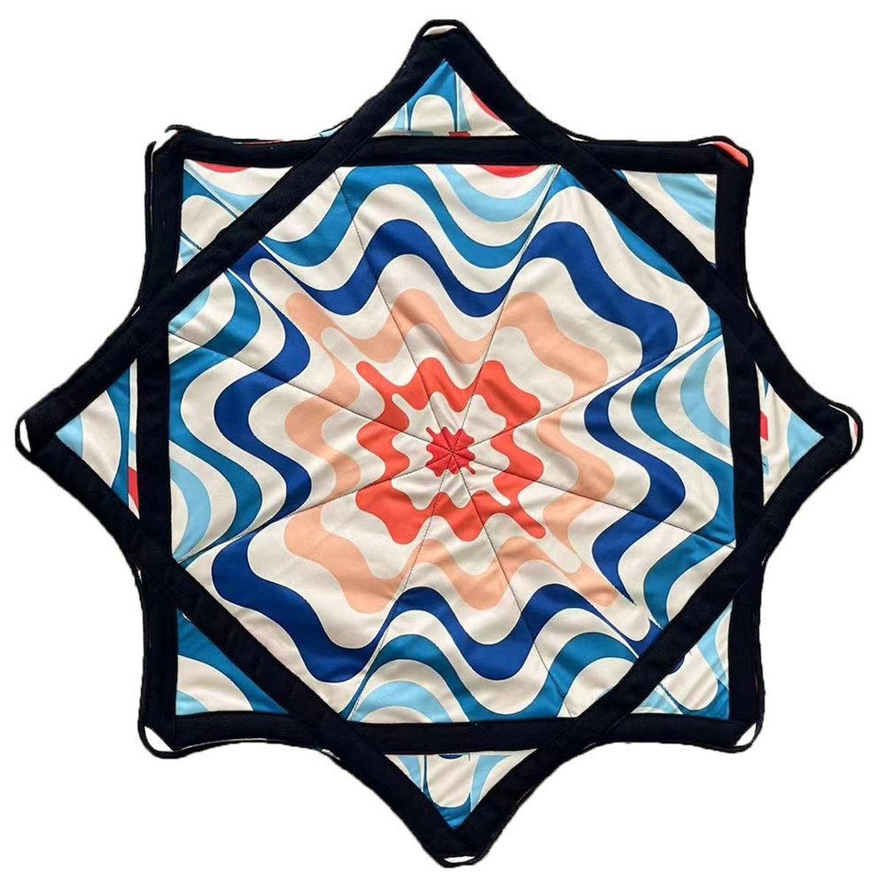 Beginner Spinning Cloth, 24 in Spinning Cloth, Easy to Rotate Sided Print Fingertip Rotating Juggling Toy, Durable, Fun & Challenging Flow Toy with Vibrant Patterns for Party