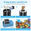 Professional Rock Tumbler Kit  4LB Large Capacity Barrel with Brushless Motor & Heavy Metal Base, Adjustable Speed & 9-Day Timer, Includes All Accessories, Rock Polisher for Adults & Collectors view 4