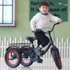 JIYIAN Kids Tricycle with Basket for 2-6 Years Old Heavy Duty 100KG Capacity, Inflatable Wheels High Carbon Steel Frame, Pedal Bike with Chain, Baby Stroller Push Ride-On,Black view 1