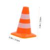 BESPORTBLE 10Pcs Educational Traffic Cone for Plastic Roadblock Signs for Learning Traffic Safety and Imaginative Play for Miniature Scenes and Teaching view 2
