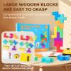 Haugboag Wooden Stacking Blocks Game,Balance Buiding Blocks Fast-Paced Game for Kids 2 Players view 3