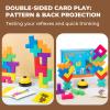 Haugboag Wooden Stacking Blocks Game,Balance Buiding Blocks Fast-Paced Game for Kids 2 Players view 4