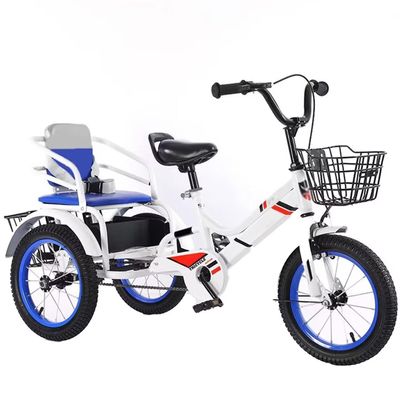 Rickshaw trikes with Pedals,Outdoor Cruiser Tricycle for Traveling,3 Wheels Bicycle with Pneumatic tire Spoke Wheel,Tandem trikes with Back seat,Single Brake