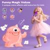 Bluetooth Karaoke Microphone Toy for Kids - Mini Portable Speaker with LED Lights, Wireless Pairing (TWS) for Duet Singing, Christmas Birthday Gift Toys for Boys & Girls Ages 2-12 (purple - 1) view 4